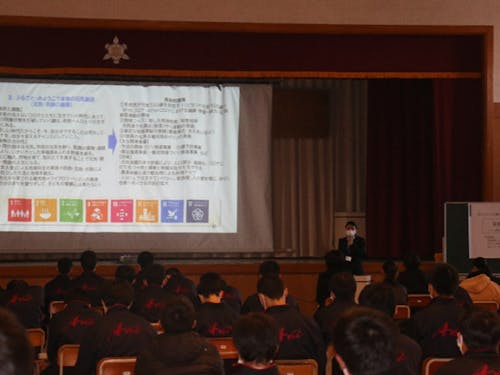 中学生に持続可能な社会の取組を伝える活動