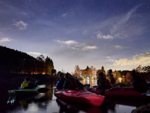 いずみ湖でナイトカヤック