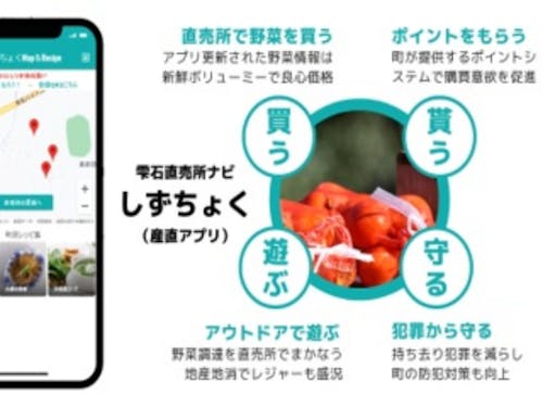 産直アプリ テスト画面(2022年6月)