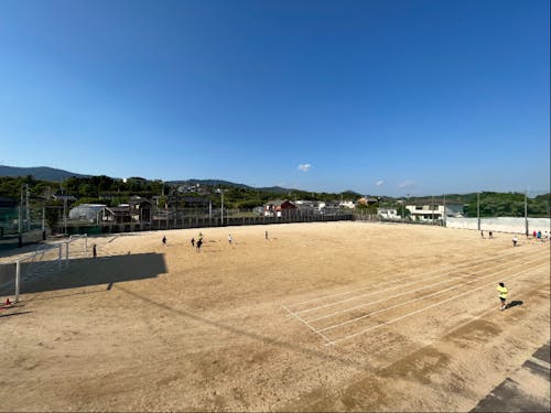 1990年にはサッカー部の全国優勝も生みだしたグラウンド