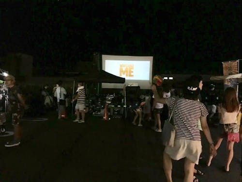 約300インチの野外シネマ