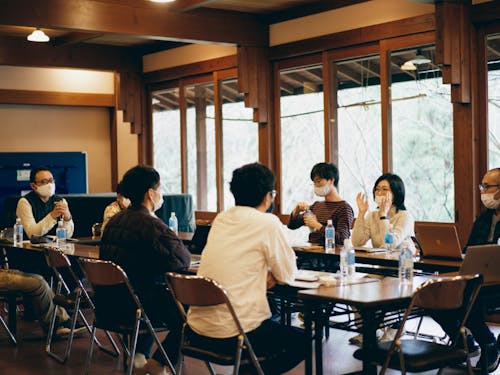 中棚荘でのワークショップ