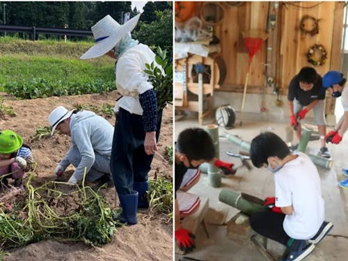 ▲子供向け体験プログラムや学生のインターンの受け入れも行っています。