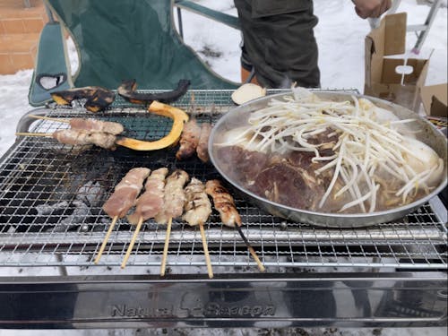 真冬だって屋外でBBQ!
