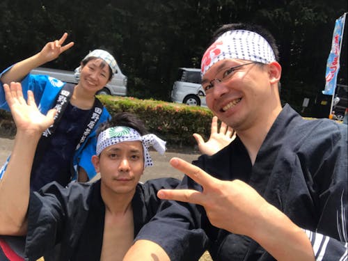 移住の先輩:田村さん(真ん中)