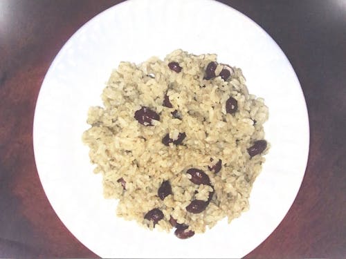 袰月の"茶めし"（下手な写真・・・お許しください）