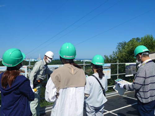 中間貯蔵施設にて