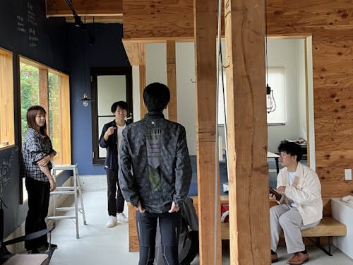 長井を訪れてくれた学生たち