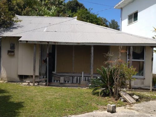 島ならではの作りの家がたくさん