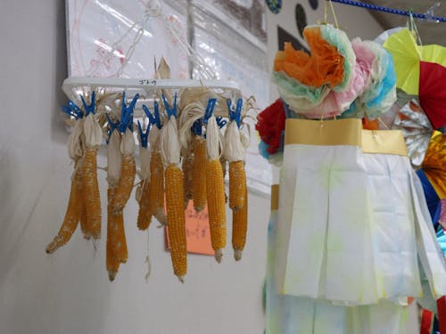 保育園の庭では様々な野菜が収穫でき、旬の味が楽しめます