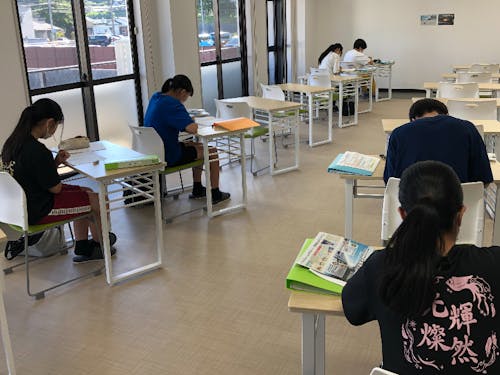 解放感のある教室。快適な学習環境も魅力です。