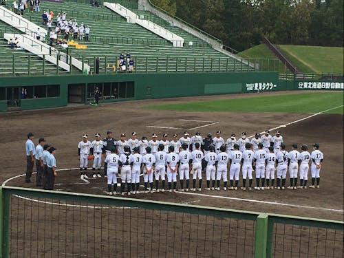 足寄高校野球部集合！