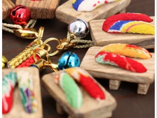 用心下駄携帯ストラップ