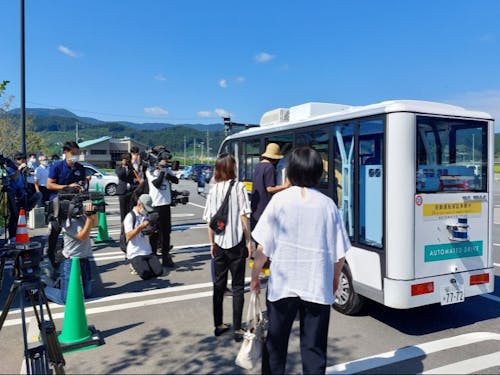 復興祈念公園内での自動運転実証実験
