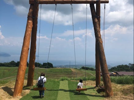 初めて長女と二人で遊びに行った「びわこ箱館山」
