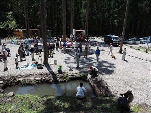 深山林キャンプ場でのイベントの様子