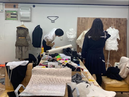 津和野高校の総合的な探究の時間で服づくり