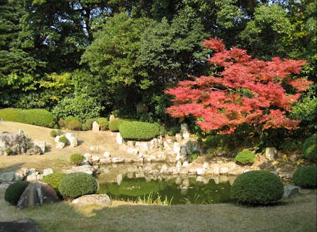 雪舟が作庭した国定の庭がある萬福寺も日本遺産の一つです