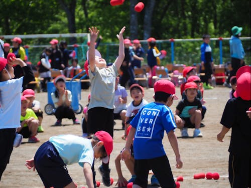 町内小学校の運動会の様子