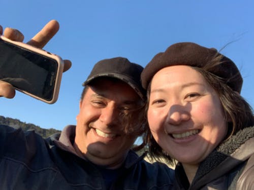 ブラジル人キャッサバ農家さんと柴崎さん