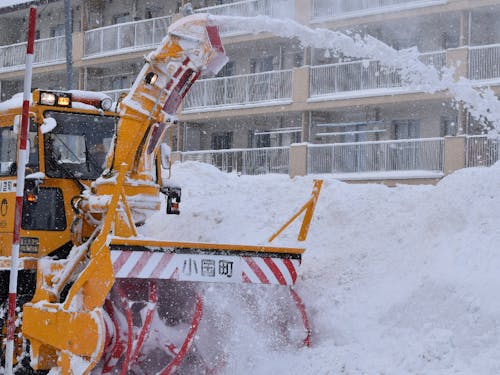 除雪車 車道の除雪