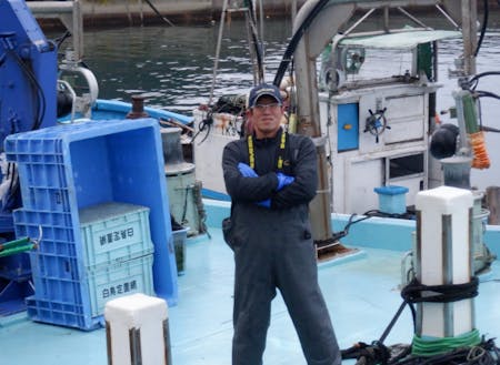 漁　業：西沢　伸也さん　白鳥定置網組合