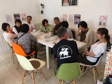 月に1回開催している移住者交流会「午後カフェ」