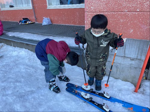 親子でスキーが上手になるかもしれません⛷