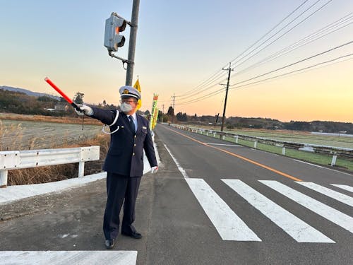 PTA活動のひとつ、交代で受け持つ通学の見守り係