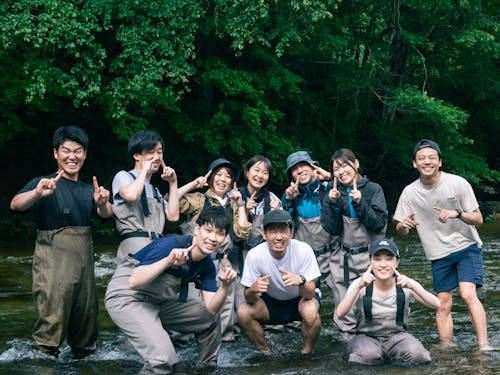 前回のハチフリでリバーウォークを開催した様子