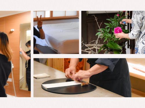 女将や料理人をはじめ、関わるスタッフ全員でのおもてなし。