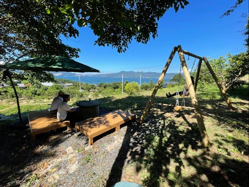 周防大島町の宿から見せる瀬戸内海