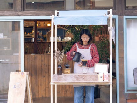 小さな屋台で模擬店もできます