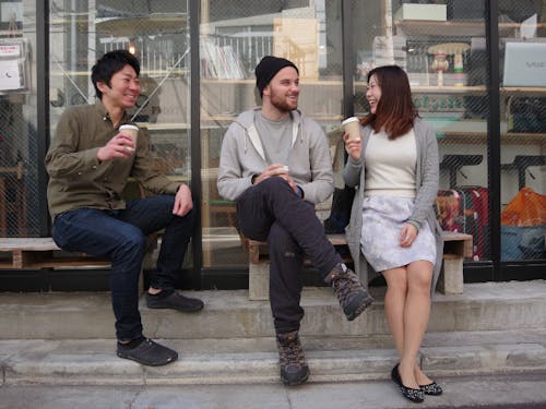 1階はカフェスペースなので、仲良くなったらみんなでゆっくり。