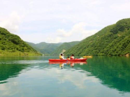 カヌー体験のサポート
