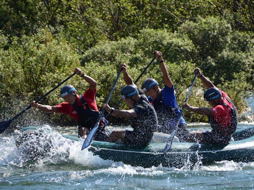 吉野川のラフティング