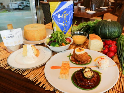 仙台市内の飲食店と連携した涌谷町産の食材を使ったランチフェアを開催したりしています