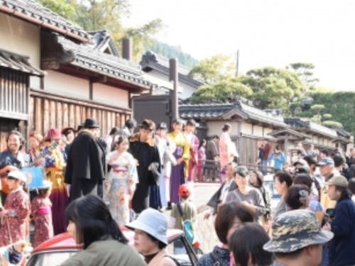 智頭宿での風景