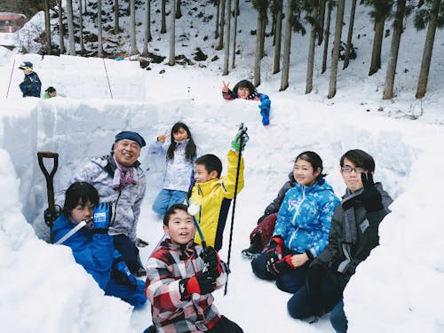 川もあって雪も降ってたくさん自然遊びができる環境