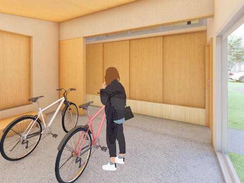 内観パース(ユーティリティー土間)