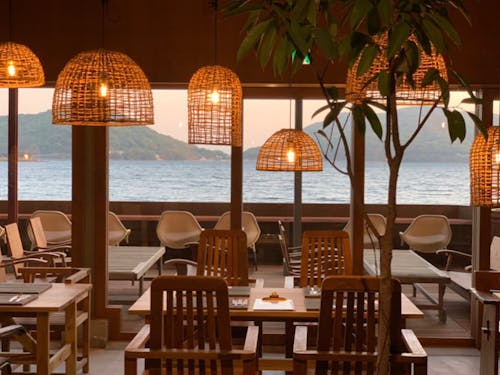 1階カフェレストランからの風景