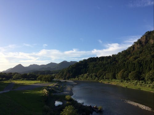 地域の子どもたちが遊ぶ常浪川