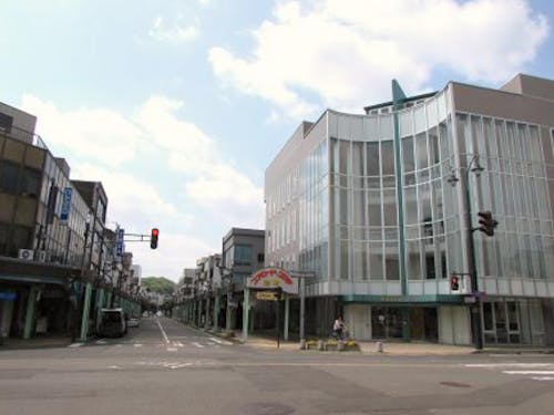 鯖江の中心市街地にある商店街