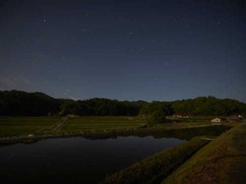 夜になると満天の星空が広がります
