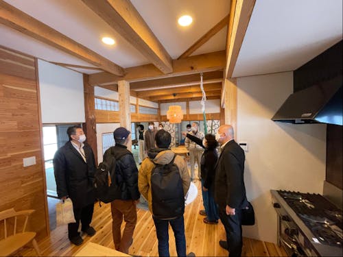 移住者訪問の様子