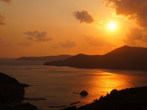 夕陽が綺麗です！