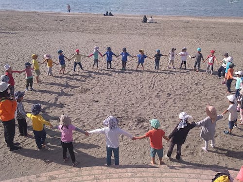 由比ヶ浜ビーチはお散歩の定番コース