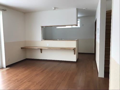新築された住宅(内部)