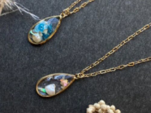 びわ湖パールを使ったネックレス