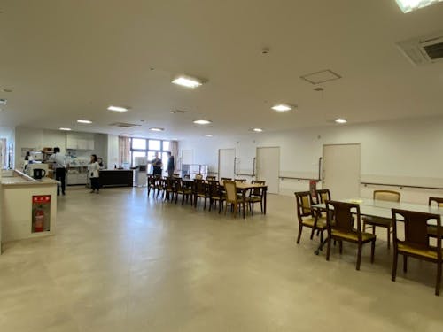 広々とした食堂